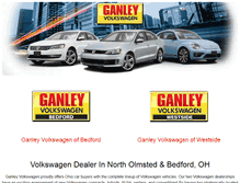 Tablet Screenshot of ganleyvw.com